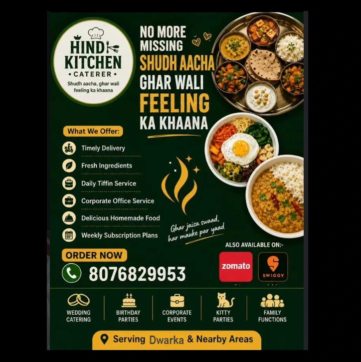 Homemade Food Delivery in Dwarka
